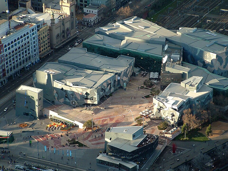 Ponto Turístico Federation Square em Melbourne