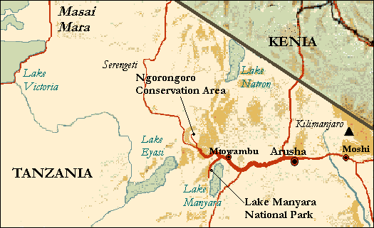 Ponto Turístico Parque Nacional Arusha em Arusha (Serengeti/Ngorongoro)