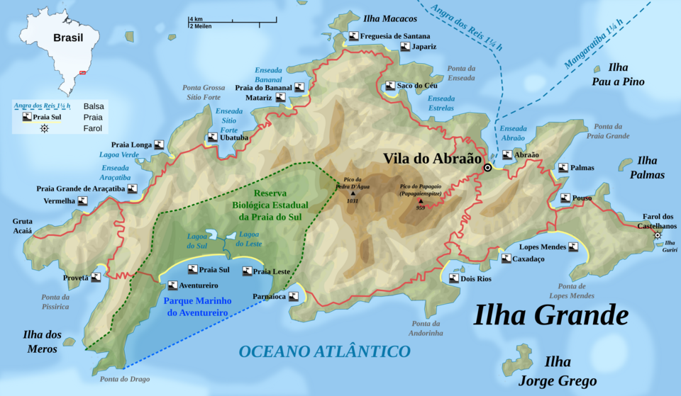 Ponto Turístico Ilha Grande (Vila do Abraão) em Angra dos Reis