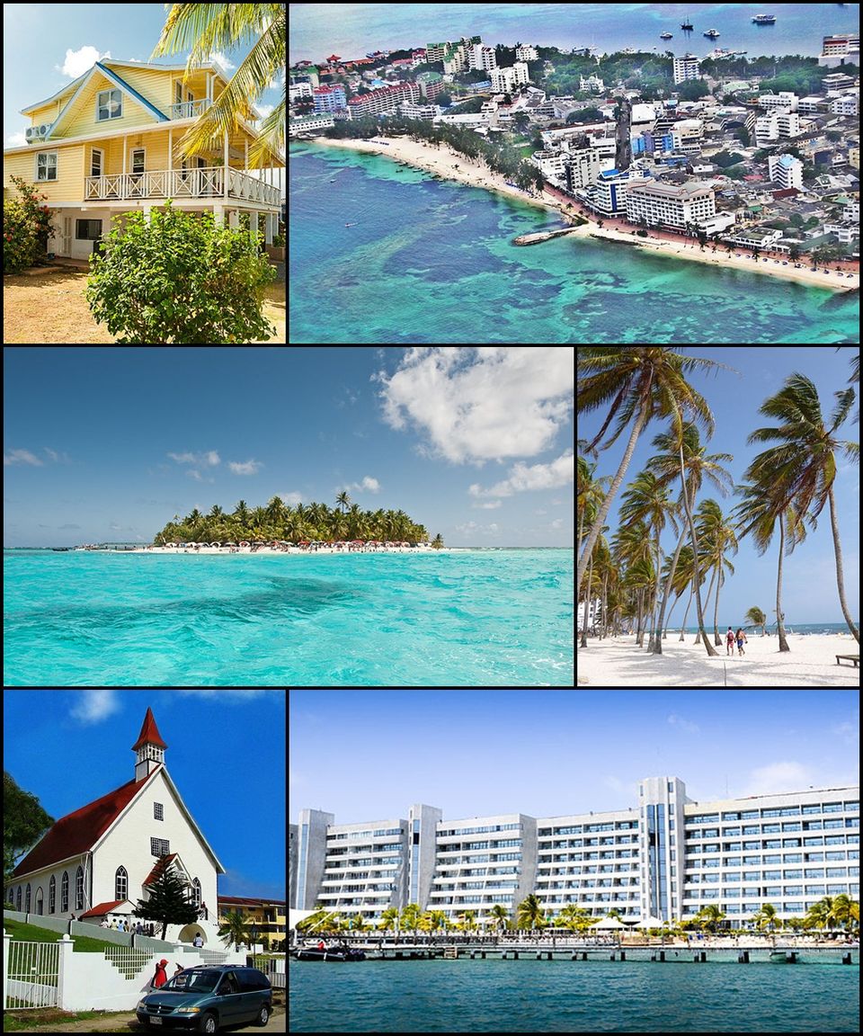 Ponto Turístico Praia de Spratt Bight em San Andrés