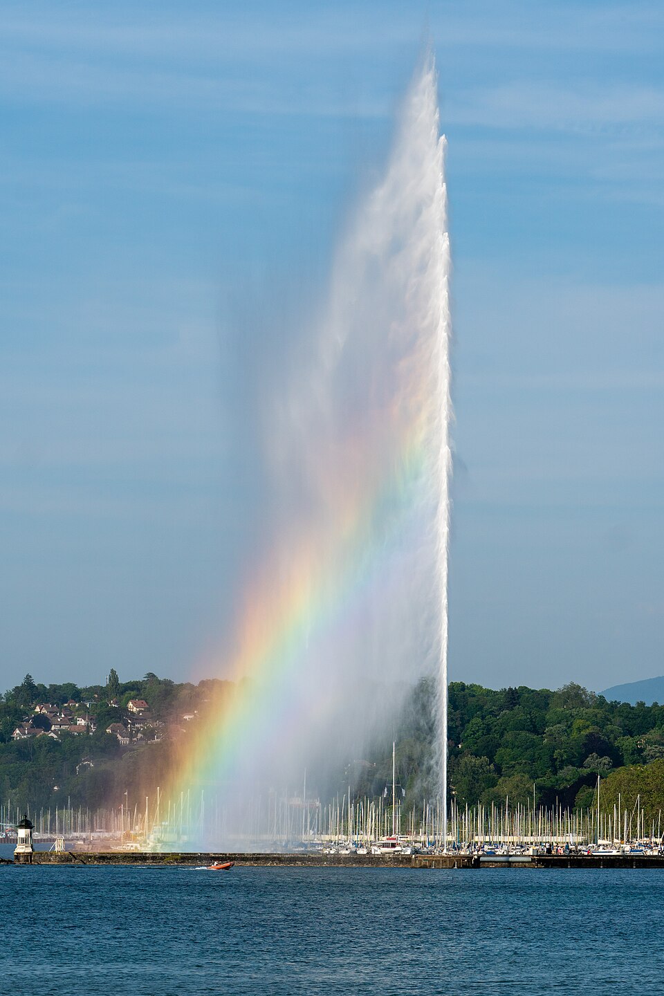 Ponto Turístico Jet d'Eau em Genebra