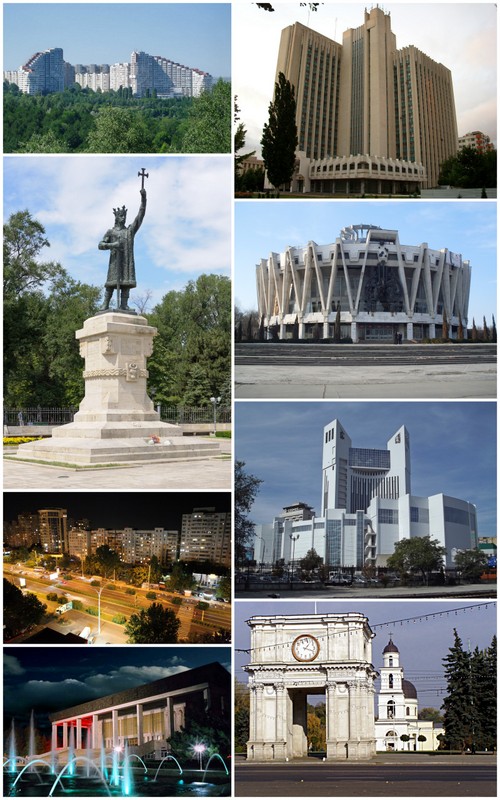 Ponto Turístico Arco do Triunfo de Chișinău em Chișinău