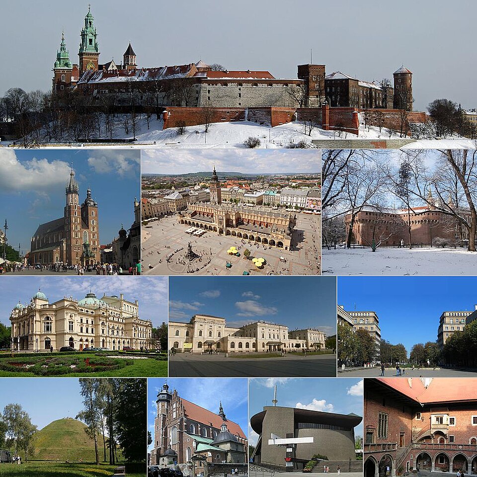 Ponto Turístico Praça do Mercado Central (Rynek Główny) em Cracóvia