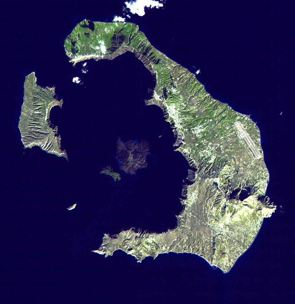 Ponto Turístico Antiga Thera (Mesa Vouno) em Santorini