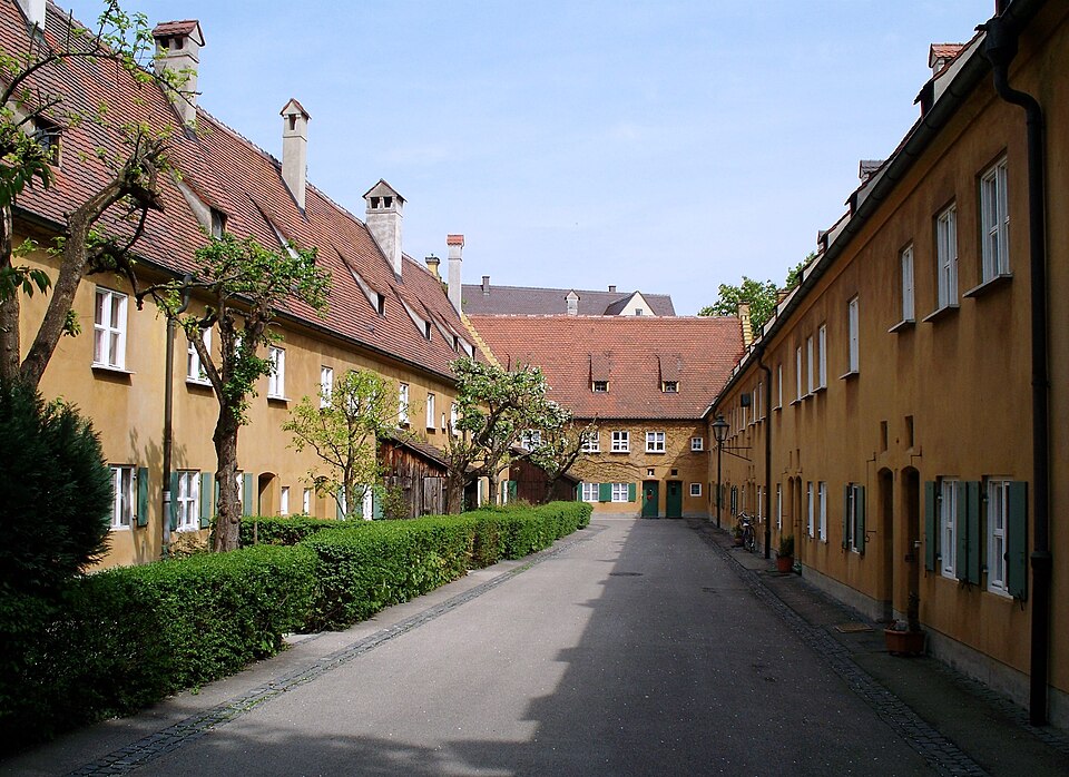 Ponto Turístico Fuggerei em Augsburgo