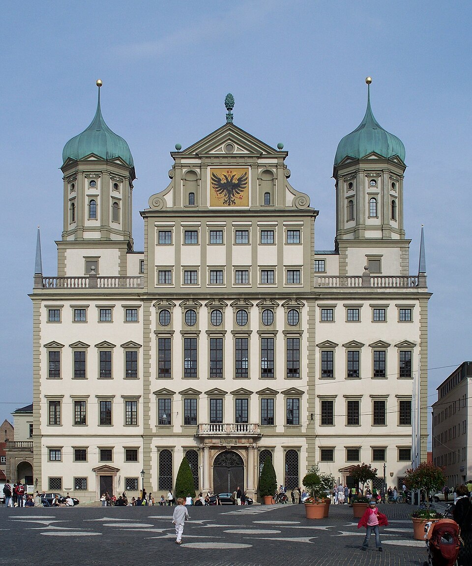 Ponto Turístico Prefeitura de Augsburgo e o Salão de Ouro em Augsburgo