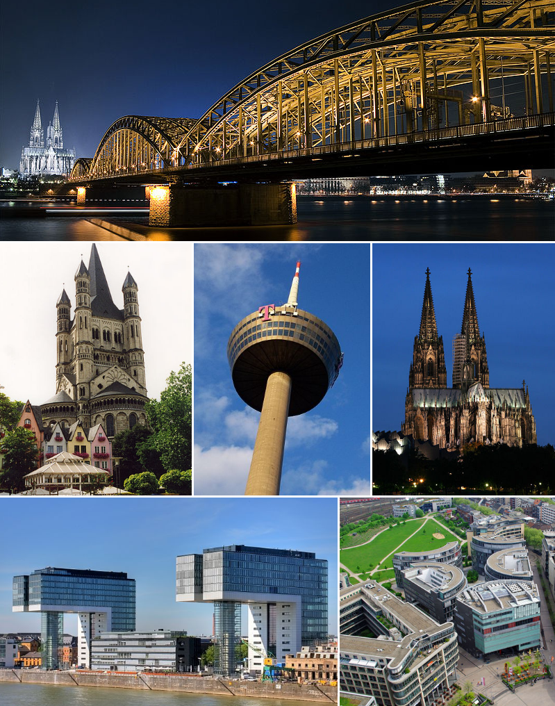 Ponto Turístico Ponte Hohenzollern em Colónia