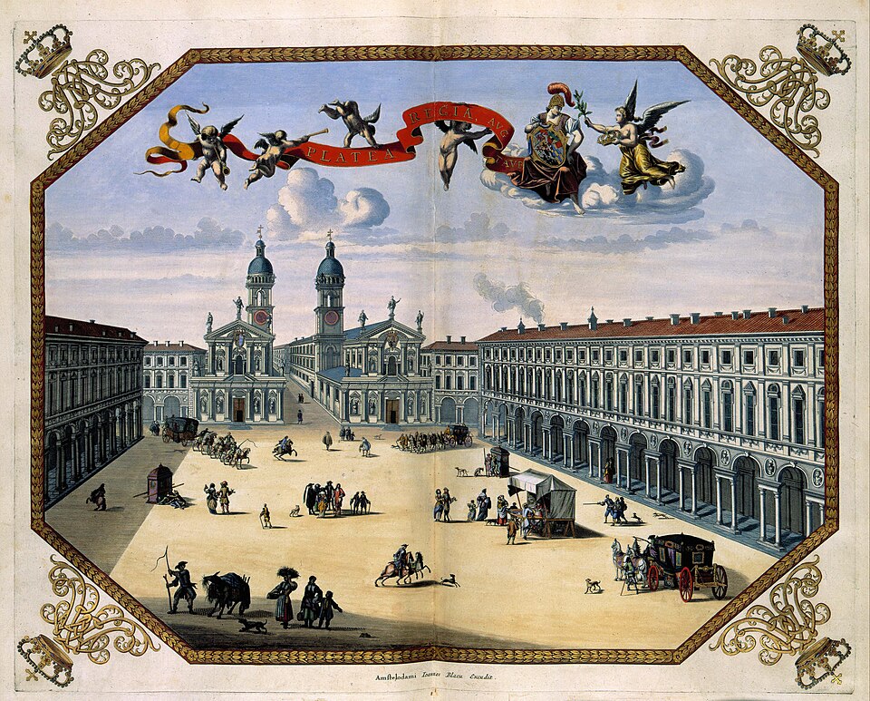 Ponto Turístico Praça Castello (Piazza Castello) em Turim