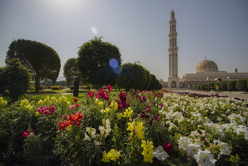 Ponto Turístico Grande Mesquita do Sultão Qaboos em Mascate