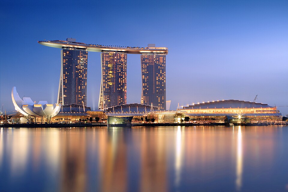 Ponto Turístico Merlion Park em Cidade de Singapura